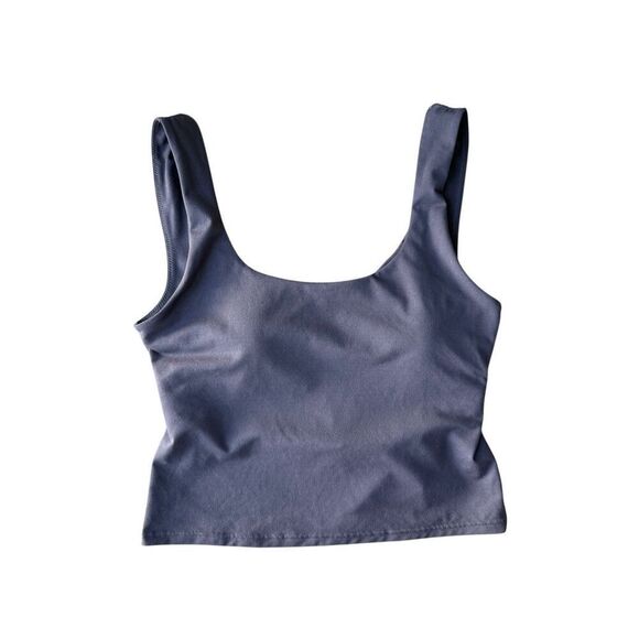 Fabletics Oasis Twist Back Built In Bra Tank In Pewter/Gray Size M - Picture 7 of 12